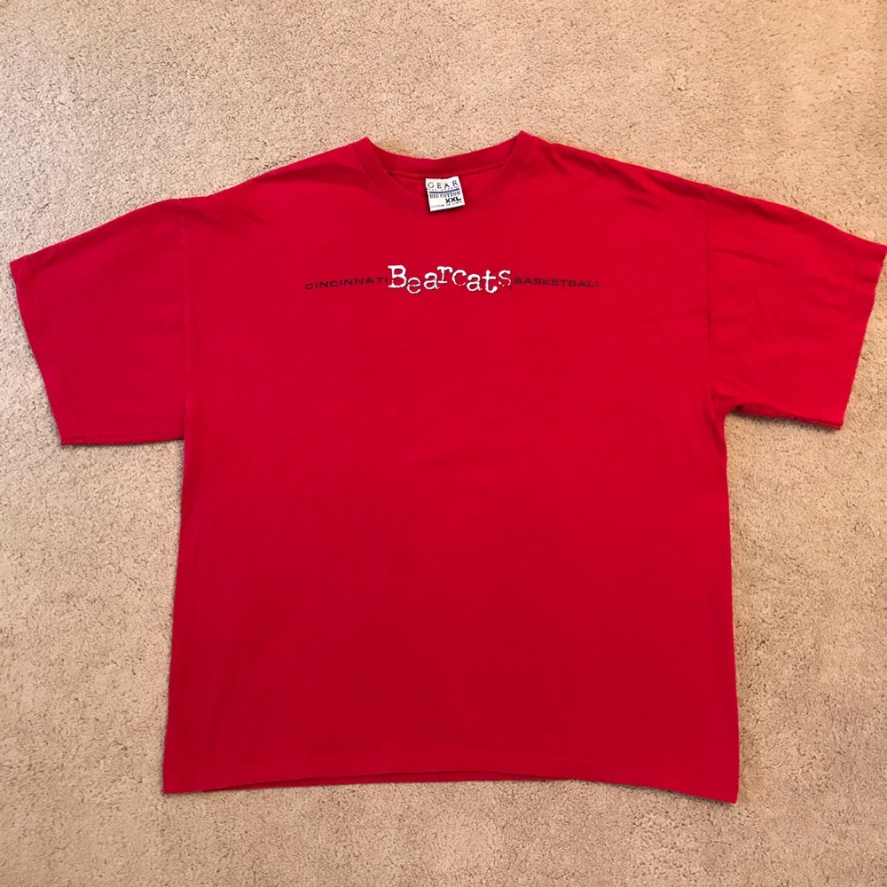 Vintage Gear for Sports Cincinnati Bearcats Basketball T Shirt Mens XXL Cotton